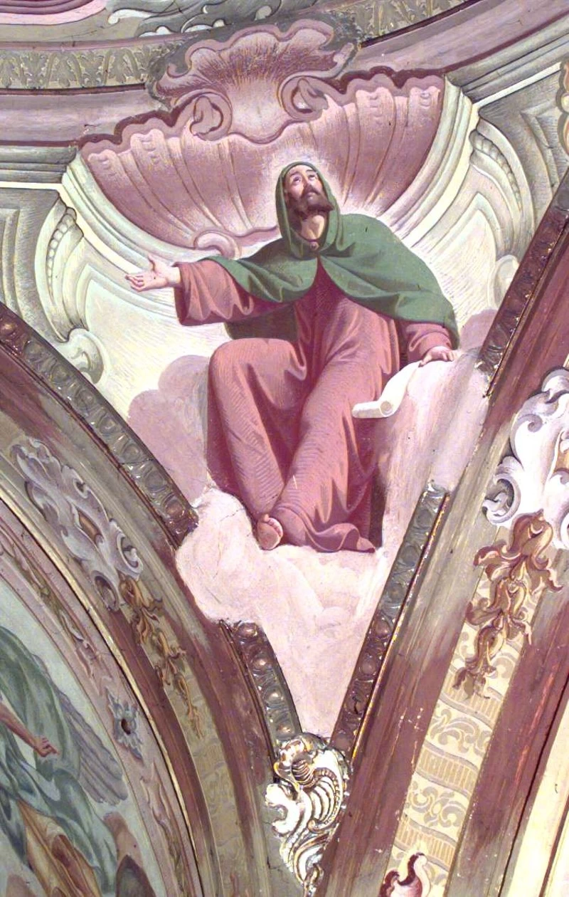 Profeta con manto verde
